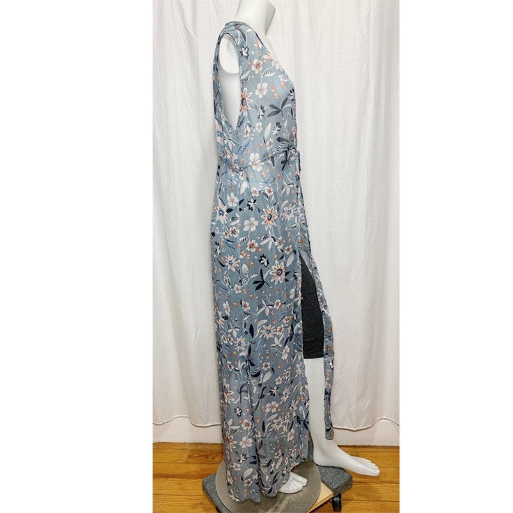 EASEL Weekend Floral Print Maxi Vest - Picture 4 of 8